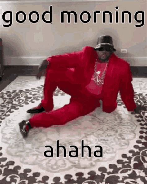 funny black good morning gif